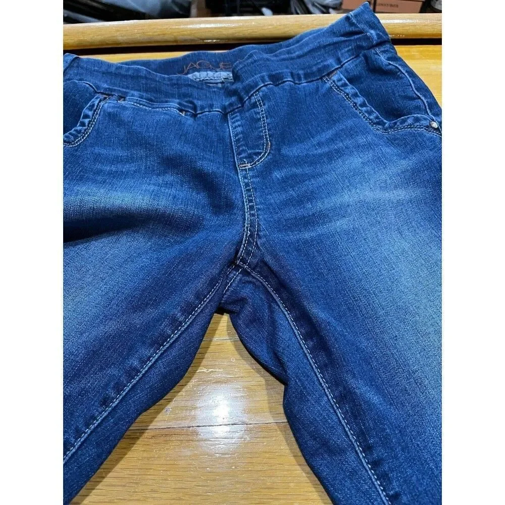 JAG Jeans Womens Size 4 Petite Dark Wash Blue Mid Rise Straight Leg Denim